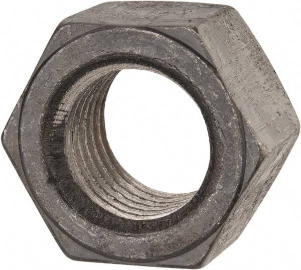 Value Collection - 1-1/4 - 7 UN Steel Right Hand Hex Nut - 1-7/8" Across Flats, 1-1/16" High, Uncoated - USA Tool & Supply