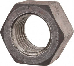 Value Collection - 1-3/8 - 6 UNC Steel Right Hand Hex Nut - 2-1/16" Across Flats, 1-11/64" High, Uncoated - USA Tool & Supply