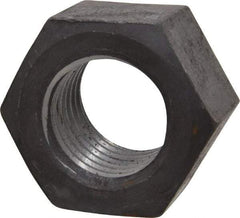 Value Collection - 1-1/2 - 6 UN Steel Right Hand Hex Nut - 2-1/4" Across Flats, 1-9/32" High, Uncoated - USA Tool & Supply