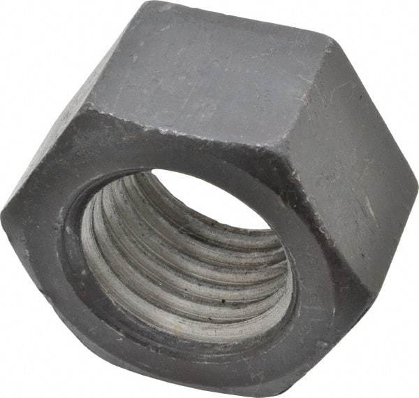Value Collection - 1-3/4 - 5 UNC Steel Right Hand Hex Nut - 2-5/8" Across Flats, 1-1/2" High, Uncoated - USA Tool & Supply