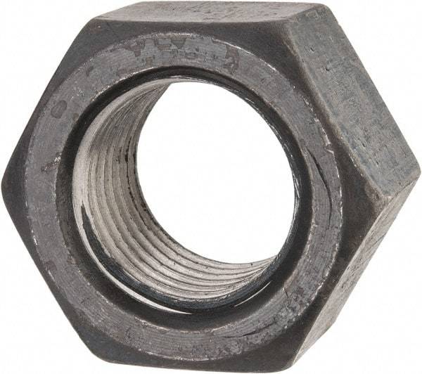 Value Collection - 1-7/8 - 5 UN Steel Right Hand Hex Nut - 2-3/4" Across Flats, 1-3/4" High, Uncoated - USA Tool & Supply