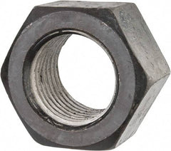 Value Collection - 2-1/4 - 4-1/2 UNC Steel Right Hand Hex Nut - 3-3/8" Across Flats, 1-55/64" High, Uncoated - USA Tool & Supply
