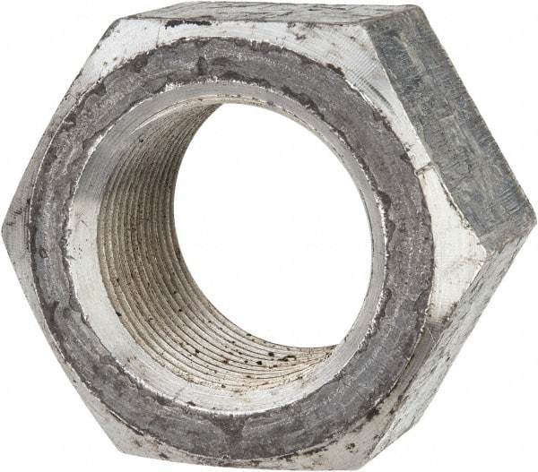 Value Collection - 1-3/8 - 12 UNF Steel Right Hand Hex Nut - 2-1/16" Across Flats, 1.1719" High, Uncoated - USA Tool & Supply