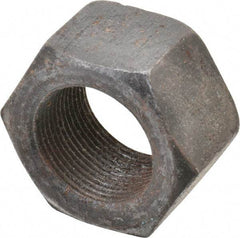 Value Collection - 1-1/2 - 12 UNF Steel Right Hand Hex Nut - 2-1/4" Across Flats, 1.2813" High, Uncoated - USA Tool & Supply