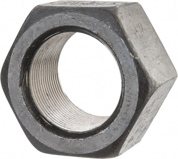 Value Collection - 1-3/4 - 12 UN Steel Right Hand Hex Nut - 2-5/8" Across Flats, 1-1/2" High, Uncoated - USA Tool & Supply