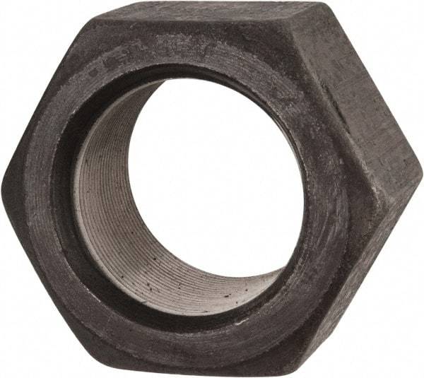 Value Collection - 2-1/4 - 12 UN Steel Right Hand Hex Nut - 3-3/8" Across Flats, 1-55/64" High, Uncoated - USA Tool & Supply