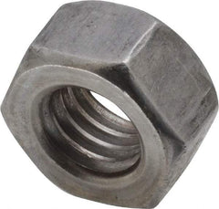 Value Collection - 7/16-14 UNC Steel Left Hand Hex Nut - 11/16" Across Flats, 3/8" High, Uncoated - USA Tool & Supply