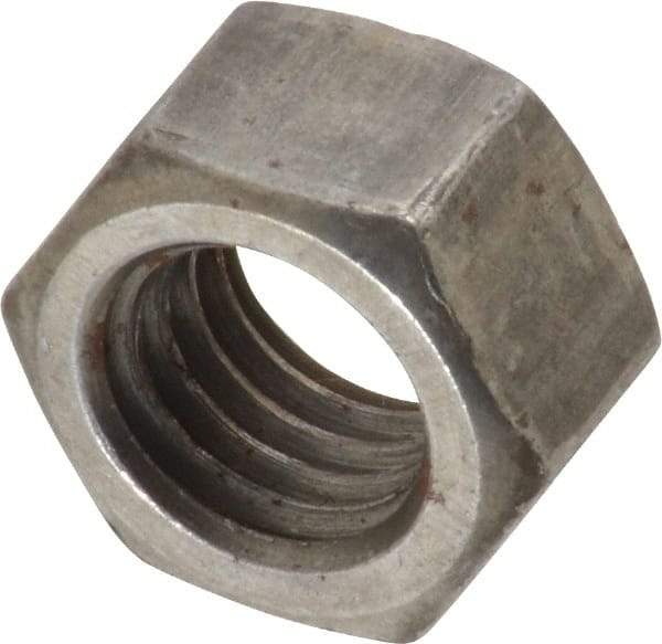 Value Collection - 1/2-13 UNC Steel Left Hand Hex Nut - 3/4" Across Flats, 7/16" High, Uncoated - USA Tool & Supply
