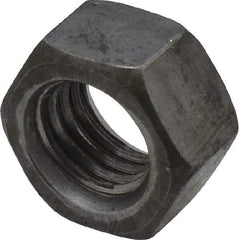 Value Collection - 5/8-11 UNC Steel Left Hand Hex Nut - 15/16" Across Flats, 35/64" High, Uncoated - USA Tool & Supply