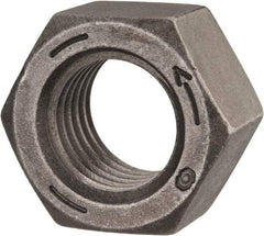 Value Collection - 1-1/8 - 7 UNC Steel Left Hand Hex Nut - 1-11/16" Across Flats, 31/32" High, Uncoated - USA Tool & Supply