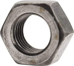 Value Collection - 5/16-24 UNF Steel Left Hand Hex Nut - 1/2" Across Flats, 17/64" High, Uncoated - USA Tool & Supply