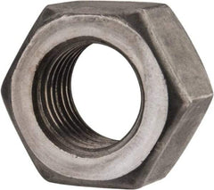 Value Collection - 7/16-20 UNF Steel Left Hand Hex Nut - 11/16" Across Flats, 3/8" High, Uncoated - USA Tool & Supply