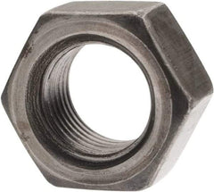 Value Collection - 1/2-20 UNF Steel Left Hand Hex Nut - 3/4" Across Flats, 7/16" High, Uncoated - USA Tool & Supply
