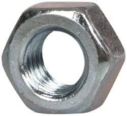 Value Collection - M8x1.25 Metric Coarse Steel Right Hand Hex Nut - 13mm Across Flats, 6.5mm High, Zinc-Plated Finish - USA Tool & Supply