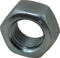 Value Collection - M24x3.00 Steel Right Hand Hex Nut - 36mm Across Flats, 19mm High, Zinc-Plated Finish - USA Tool & Supply