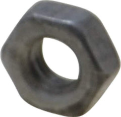 Value Collection - M4x0.70 Steel Right Hand Hex Nut - 7mm Across Flats, 3.2mm High, Uncoated - USA Tool & Supply