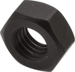 Value Collection - M10x1.50 Steel Right Hand Hex Nut - 17mm Across Flats, 8mm High, Uncoated - USA Tool & Supply