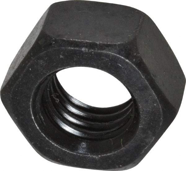 Value Collection - M12x1.75 Steel Right Hand Hex Nut - 19mm Across Flats, 10mm High, Uncoated - USA Tool & Supply