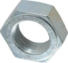 Value Collection - 1-1/4 - 12 UN Steel Right Hand Hex Jam Nut - 1-7/8" Across Flats, 23/32" High, Zinc-Plated Finish - USA Tool & Supply