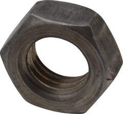 Value Collection - 5/8-11 UNC Steel Left Hand Hex Jam Nut - 15/16" Across Flats, 3/8" High, Uncoated - USA Tool & Supply