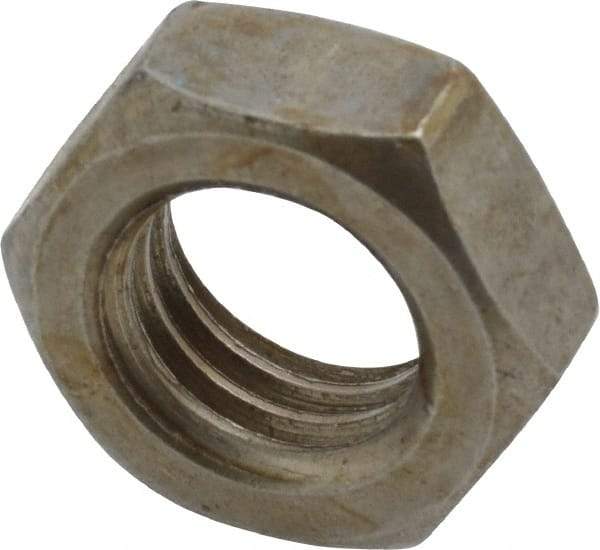 Value Collection - 5/8-11 UNC Steel Right Hand Hex Jam Nut - 5/16" Across Flats, 3/8" High, Uncoated - USA Tool & Supply