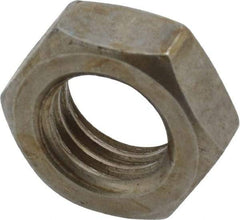 Value Collection - 5/8-11 UNC Steel Right Hand Hex Jam Nut - 5/16" Across Flats, 3/8" High, Uncoated - USA Tool & Supply