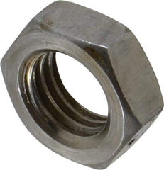 Value Collection - 3/4-10 UNC Steel Right Hand Hex Jam Nut - 1-1/8" Across Flats, 0.4219" High, Uncoated - USA Tool & Supply