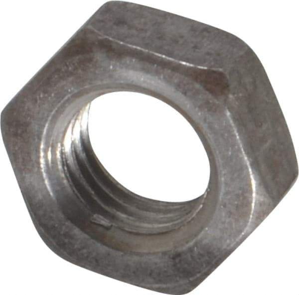 Value Collection - 5/16-24 UNF Steel Right Hand Hex Jam Nut - 1/2" Across Flats, 3/16" High, Uncoated - USA Tool & Supply