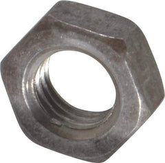 Value Collection - 5/16-24 UNF Steel Right Hand Hex Jam Nut - 1/2" Across Flats, 3/16" High, Uncoated - USA Tool & Supply