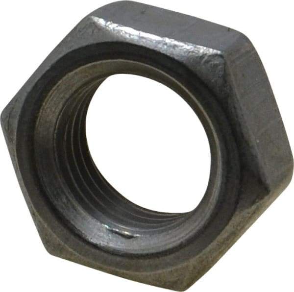 Value Collection - 1/2-20 UNF Steel Right Hand Hex Jam Nut - 3/4" Across Flats, 5/16" High, Uncoated - USA Tool & Supply