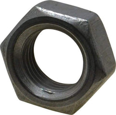 Value Collection - 1/2-20 UNF Steel Right Hand Hex Jam Nut - 3/4" Across Flats, 5/16" High, Uncoated - USA Tool & Supply