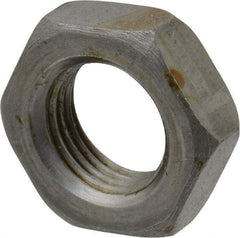 Value Collection - 9/16-18 UN Steel Right Hand Hex Jam Nut - 7/8" Across Flats, 5/16" High, Uncoated - USA Tool & Supply