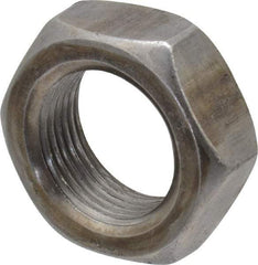 Value Collection - 1-14 UNF Steel Right Hand Hex Jam Nut - 1-1/2" Across Flats, 0.5469" High, Uncoated - USA Tool & Supply