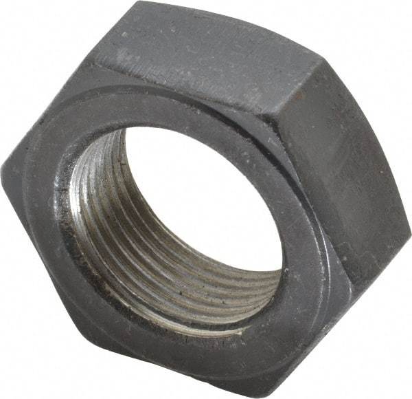 Value Collection - 1-1/4 - 12 UNF Steel Right Hand Hex Jam Nut - 1-7/8" Across Flats, 23/32" High, Uncoated - USA Tool & Supply