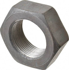 Value Collection - 1-1/2 - 12 UNF Steel Right Hand Hex Jam Nut - 2-1/4" Across Flats, 27/32" High, Uncoated - USA Tool & Supply
