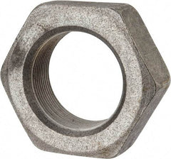 Value Collection - 2-12 UNF Steel Right Hand Hex Jam Nut - 3" Across Flats, 1-3/32" High, Uncoated - USA Tool & Supply