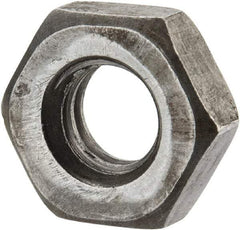 Value Collection - 5/16-18 UNC Steel Right Hand Heavy Hex Jam Nut - 9/16" Across Flats, 13/64" High, Uncoated, 2B Class of Fit - USA Tool & Supply