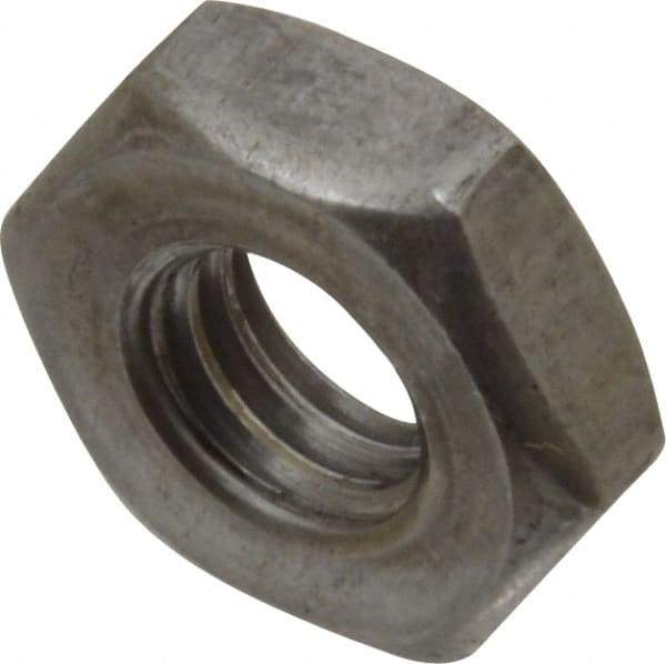 Value Collection - 3/8-16 UNC Steel Right Hand Heavy Hex Jam Nut - 11/16" Across Flats, 15/64" High, Uncoated, 2B Class of Fit - USA Tool & Supply