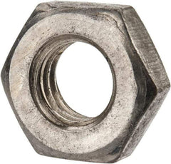Value Collection - 7/16-14 UNC Steel Right Hand Heavy Hex Jam Nut - 3/4" Across Flats, 1/4" High, Uncoated, 2B Class of Fit - USA Tool & Supply