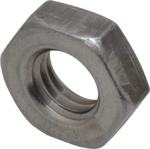 Value Collection - 5/8-11 UNC Steel Right Hand Heavy Hex Jam Nut - 1-1/16" Across Flats, 23/64" High, Uncoated, 2B Class of Fit - USA Tool & Supply