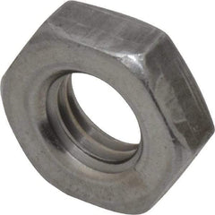 Value Collection - 5/8-11 UNC Steel Right Hand Heavy Hex Jam Nut - 1-1/16" Across Flats, 23/64" High, Uncoated, 2B Class of Fit - USA Tool & Supply