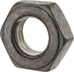 Value Collection - 7/8-9 UNC Steel Right Hand Heavy Hex Jam Nut - 1-7/16" Across Flats, 31/64" High, Uncoated, 2B Class of Fit - USA Tool & Supply