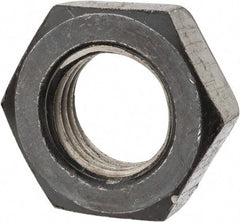 Value Collection - 1-1/2 - 6 UNC Steel Right Hand Heavy Hex Jam Nut - 2-3/8" Across Flats, 27/32" High, Uncoated, 2B Class of Fit - USA Tool & Supply