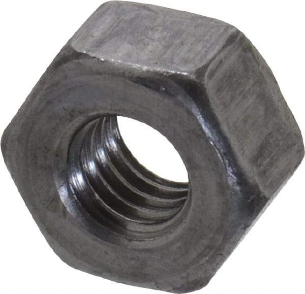 Value Collection - 5/16-18 UNC Steel Right Hand Heavy Hex Nut - 9/16" Across Flats, 19/64" High, Uncoated, 2B Class of Fit - USA Tool & Supply