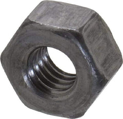 Value Collection - 5/16-18 UNC Steel Right Hand Heavy Hex Nut - 9/16" Across Flats, 19/64" High, Uncoated, 2B Class of Fit - USA Tool & Supply