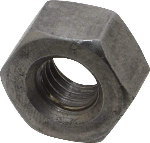 Value Collection - 3/8-16 UNC Steel Right Hand Heavy Hex Nut - 11/16" Across Flats, 23/64" High, Uncoated, 2B Class of Fit - USA Tool & Supply
