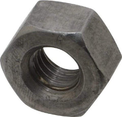 Value Collection - 3/8-16 UNC Steel Right Hand Heavy Hex Nut - 11/16" Across Flats, 23/64" High, Uncoated, 2B Class of Fit - USA Tool & Supply