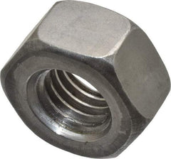 Value Collection - 1/2-13 UNC Steel Right Hand Heavy Hex Nut - 7/8" Across Flats, 31/64" High, Uncoated, 2B Class of Fit - USA Tool & Supply