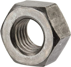 Value Collection - 9/16-12 UNC Steel Right Hand Heavy Hex Nut - 15/16" Across Flats, 35/64" High, Uncoated, 2B Class of Fit - USA Tool & Supply
