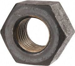 Value Collection - 1-1/8 - 7 UNC Steel Right Hand Heavy Hex Nut - 1-13/16" Across Flats, 1-7/64" High, Uncoated - USA Tool & Supply